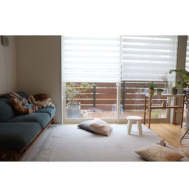 amaotoの-キルティングラグマット イブル cloud ☆square マルチカバー 200×200の家具・インテリア写真