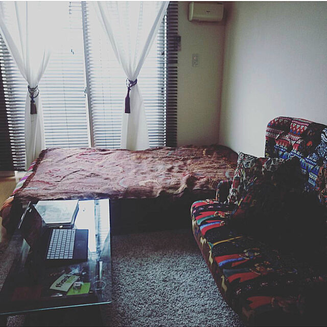 Goropiのニトリ-4つ折りすのこベッド(SD) の家具・インテリア写真