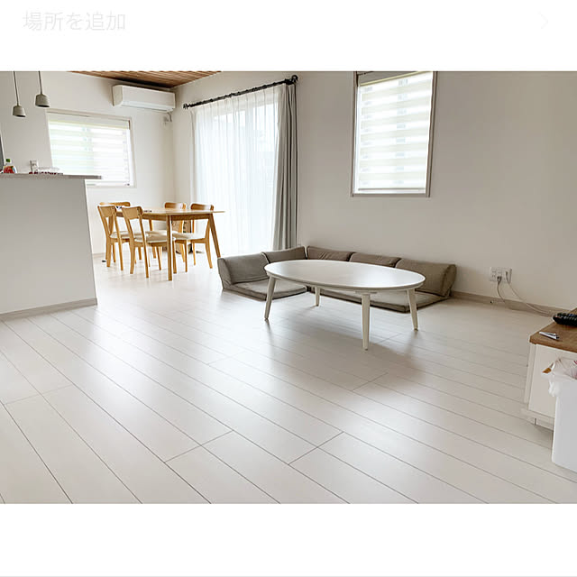 jujuのニトリ-だ円形こたつ(エリプスS 120 WW) の家具・インテリア写真