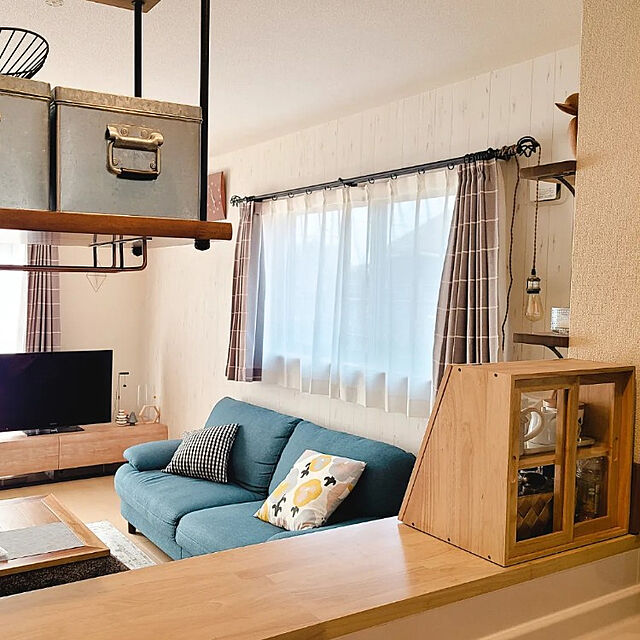 miru286の-北欧クッションカバー Kauniste Orvokki イエロー×グレー （カウニステ）の家具・インテリア写真