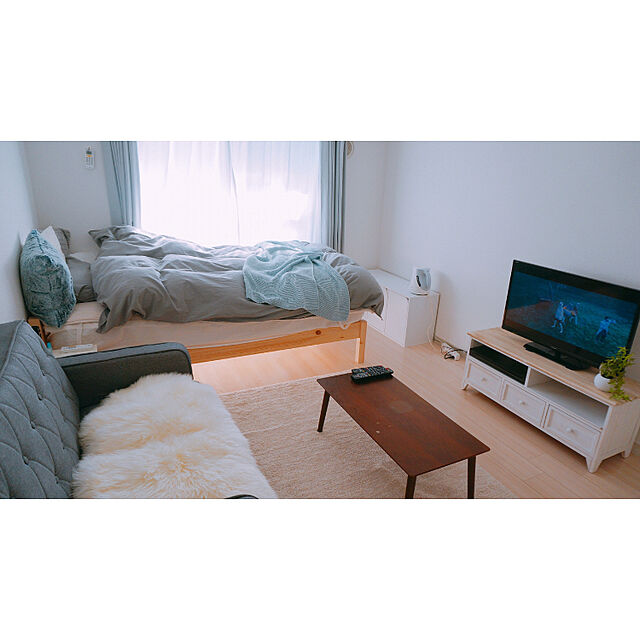 minaroomの無印良品-パイン材ベッド・シングル（２００９ＳＳ）の家具・インテリア写真