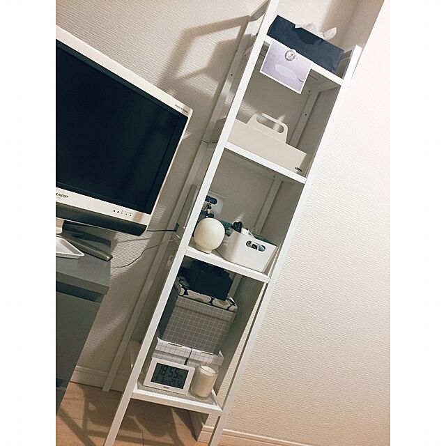 chinatsuのイケア-【IKEA】イケア LERBERG 00168527 シェルフユニット ホワイト 35x148 cm 棚の家具・インテリア写真