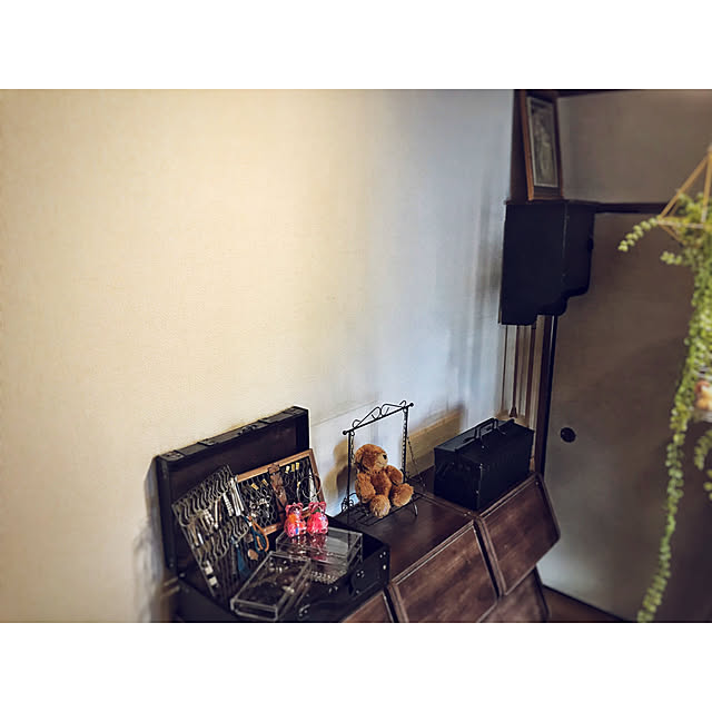 pokepokeの-Ancien fil　ブランコラック　アイアン　W30×D11.5×H36cm【お取り寄せ】【郵便NG】の家具・インテリア写真