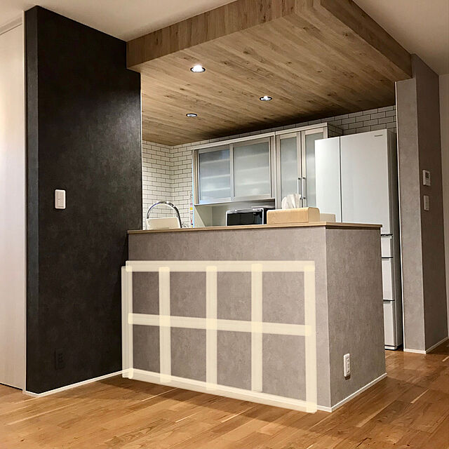 NYoRoのイケア-KALLAX カラックス シェルフユニット 下部フレーム付きの家具・インテリア写真