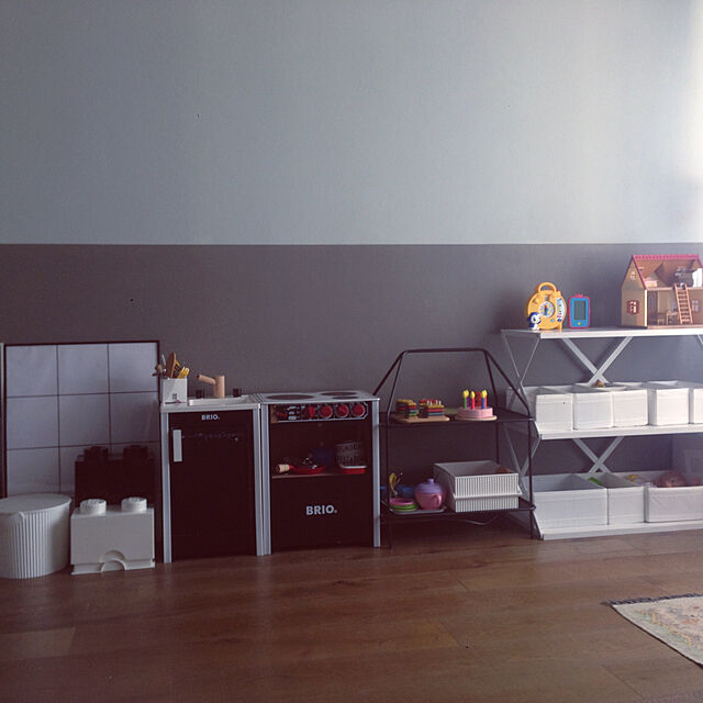 piu_tuoの-クーポン！収納ボックス「LEGO」ストレージブリック（4）【レゴ おもちゃ箱 収納 スタッキング フタ付き】の家具・インテリア写真