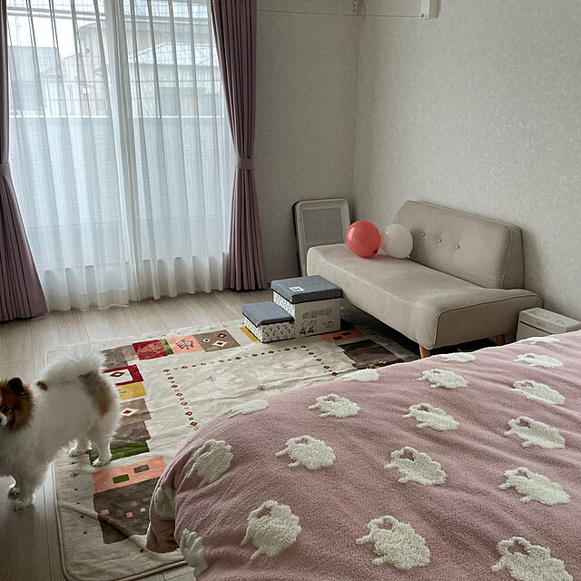 naoの-【ベルメゾン】やわらかな綿素材を使った布団カバーセット(3点)の家具・インテリア写真