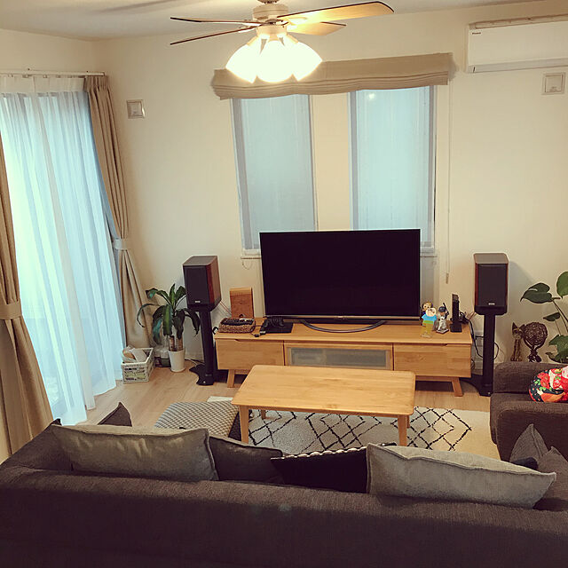 rin_homeのニトリ-ローボード(Nアルナス180 LBR) の家具・インテリア写真