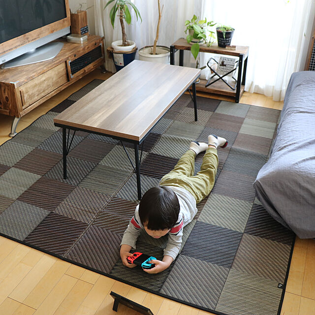 hirohiroのイケヒコ・コーポレーション-い草ラグ　ＤＸカラフルブロック　【イケヒコ】の家具・インテリア写真