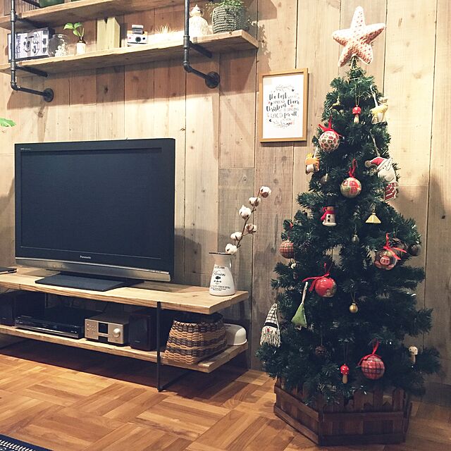yanの-150cmスリム濃緑 品質保証 高級ツリー 木枠付　クリスマスツリー スリムの家具・インテリア写真