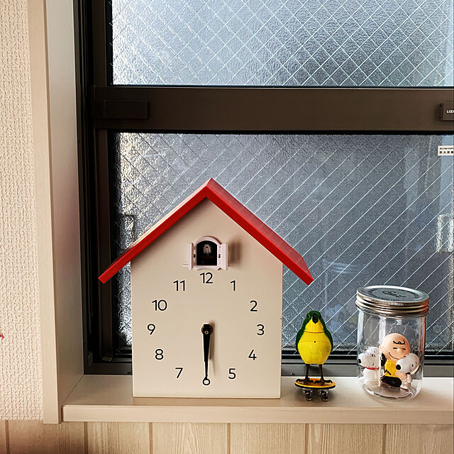 atの-鳩時計 掛け時計 掛け置き兼用 バードクロック 2Way 振り子時計 アナログ リビング かわいい 北欧 ハト時計 壁掛け カッコウ時計 カッコー からくり時計 全4色の家具・インテリア写真