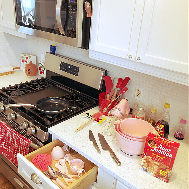 sachikoのKITCHENAID-KitchenAid Proのセット3 Mixing Bowls、ピンクの家具・インテリア写真