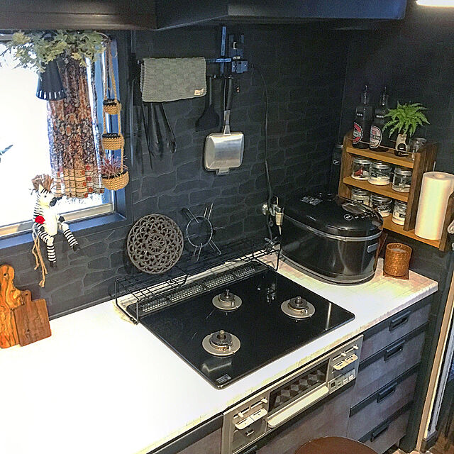cocotaiのハモサ-HERMOSA Switch Plate Real horo! [2穴式 ブラック] ホーロースイッチプレートの家具・インテリア写真
