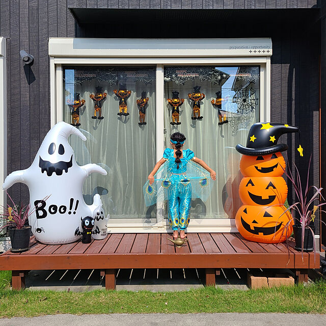 hina-hinaのXUNQIARS-2020最新 ハロウィン かぼちゃ バルーン ロッキング パーティーの装飾 仮装 学園祭 パンプキン ホームデコレーション用小物 飾り付け 140cmの家具・インテリア写真