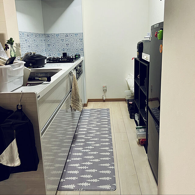 na1412のオカトー-オカトー 拭ける 撥水 キッチンマット インテリアマット ウッズ 45×180cm 8mm厚クッションの家具・インテリア写真