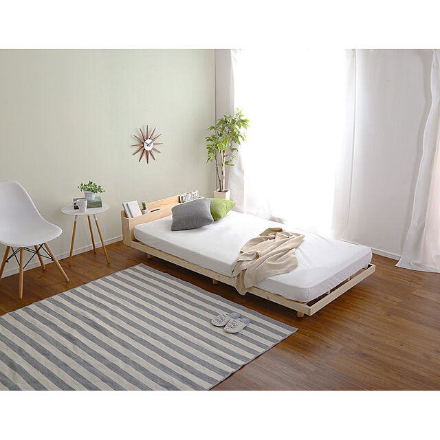 SMB_selectionのホームテイスト-パイン材脚付きすのこベッド　リリッタ専用宮単品(シングル用)の家具・インテリア写真