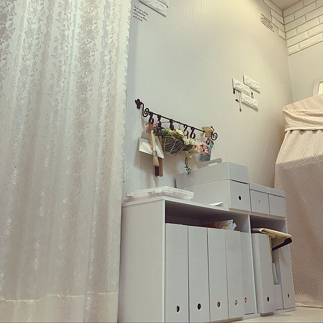 miyumiyuのニトリ-Ａ４ファイルケース(オールホワイト)  6個セット  『玄関先迄納品』の家具・インテリア写真