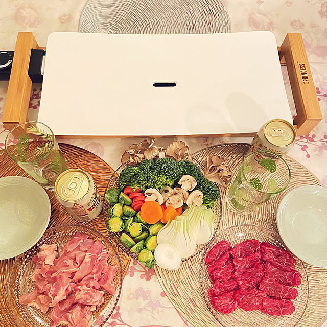 na-chanのPRINCESS-Princess テーブルグリルストーンホワイト ホットプレートセラミック 大型 焼肉 煙が出にくい 温度調節 洗いやすい ホームパーティー 高級 かわいい 4人用 プレゼント プリンセス TableGrillStoneの家具・インテリア写真