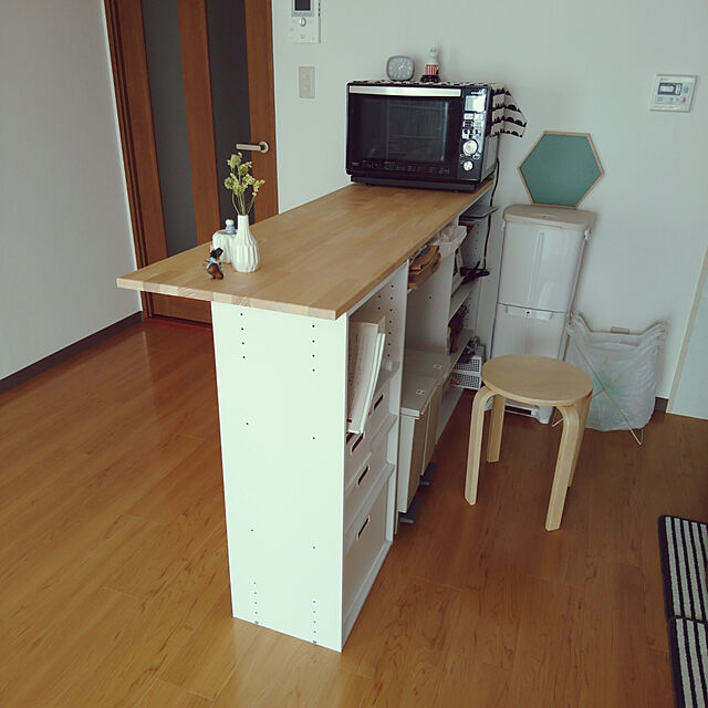minのニトリ-カラーボックスカラボ ワイドＡ４-３段(WH) の家具・インテリア写真