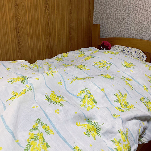 mintのニトリ-掛け布団カバー シングル(Wガーゼミモザ S) の家具・インテリア写真