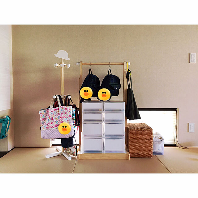 yamaco_chanのニトリ-キッズポールハンガー(チェリッシュWH) の家具・インテリア写真