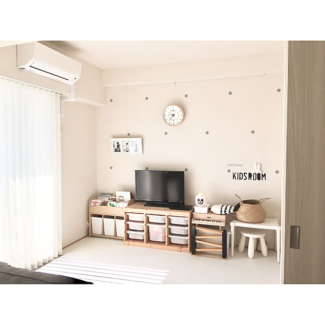 macaronのイケア-[IKEA/イケア/通販]MAMMUT マンムット 子ども用スツール, 室内/屋外用/ホワイト[B](b)(30176644)の家具・インテリア写真