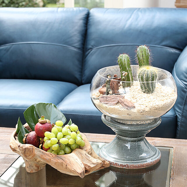 DULTONの-'DARCEY'' PINE TABLE GLASS TOPの家具・インテリア写真