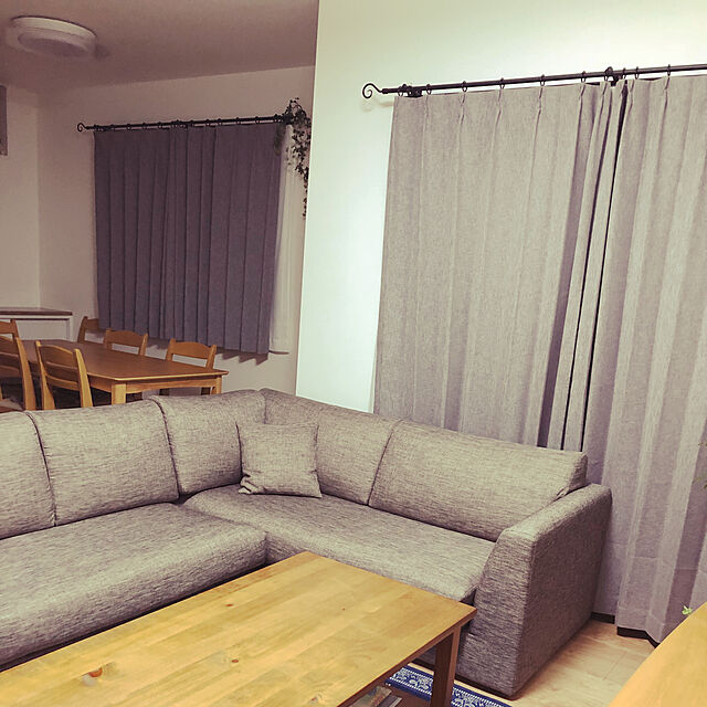 tomo.sou69のニトリ-布張り右コーナーソファ(NポケットA3 FM-DBR) の家具・インテリア写真