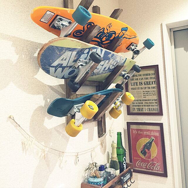 fujippeの-ロングスケートボードスケボー海外モデル Sector 9 Goddess Deck Skateboard, Assortedの家具・インテリア写真