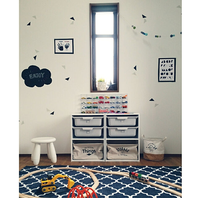 Misakiのイケア-【IKEA -イケア-】LILLABO -リラブー- レール50点セット 無垢材 (903.200.78)の家具・インテリア写真