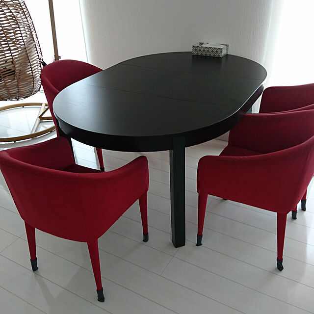 tmaaのイケア-ダイニングテーブル BJURSTA オーク材突き板 通販 001.617.24 IKEA イケアの家具・インテリア写真