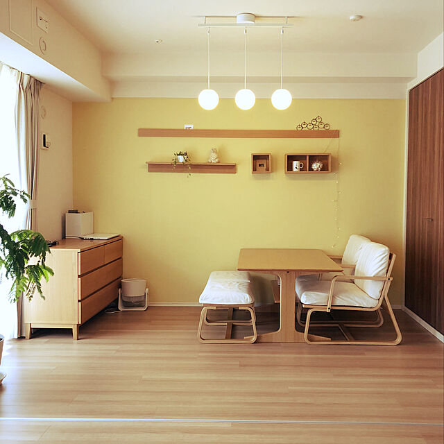 iwamayuの無印良品-オーク材チェスト４段・幅１２０ｃｍの家具・インテリア写真