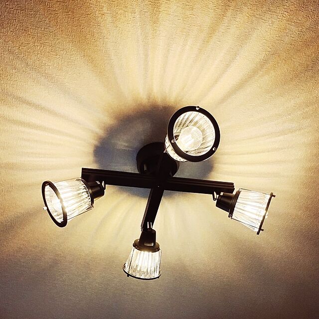 kooooo7kaaaaaの-[P5倍 5/24 20時～] ライト おしゃれ リモコン 照明器具 ライト リビング 照明 間接照明 天井照明 ヴィンテージ アンティーク レトロ インダストリアル スポットライト クロスタイプの家具・インテリア写真