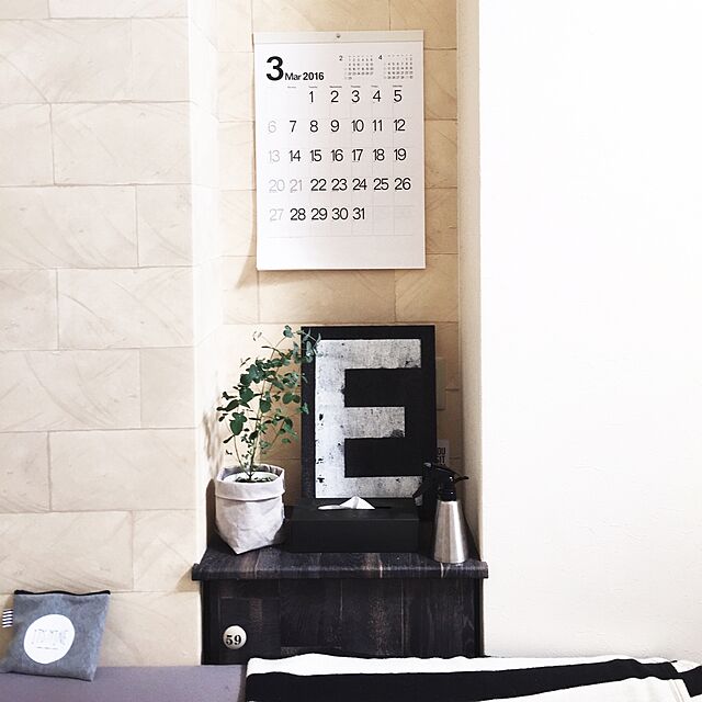 mimi6996の-【SALE10％OFF】2018年 壁掛け カレンダーモノトーン文字シンプル かっこいい おしゃれの家具・インテリア写真