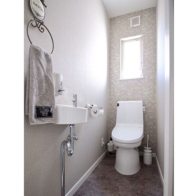 Ayumiの-トイレ手洗い器一式セット YAWL-33 (S) INAX イナックス LIXIL リクシル 手洗い器 壁給水 床排水 (Sトラップ) 汚れが付きにくいアクアセラミック仕様 YAWL-33S【純正品】の家具・インテリア写真