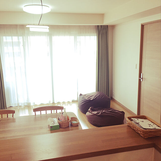 kumikoの無印良品-便利グッズ 家具 おしゃれ インテリア 無印良品 体にフィットするソファー・本体 幅65×奥行65×高さ43cm 61049182の家具・インテリア写真