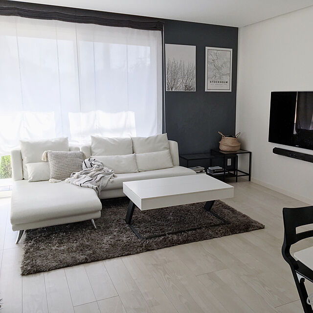 yururiraの-Bloomingville コットンクッション フリンジ付き 45x45cm ブルーミングヴィル　北欧 デンマークの家具・インテリア写真