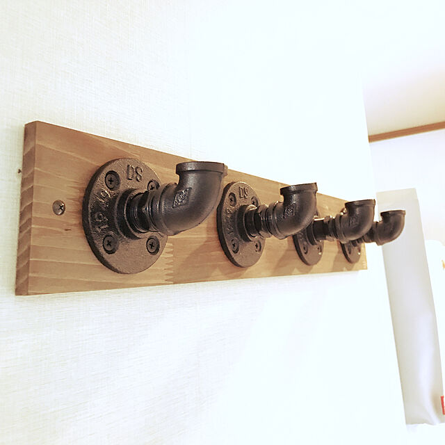 Shinobuの(有)アンドグラッド-インテリア 雑貨 DIY アンティーク風 配管 パイプ ブラックキャスト アイアン パーツ エルボの家具・インテリア写真