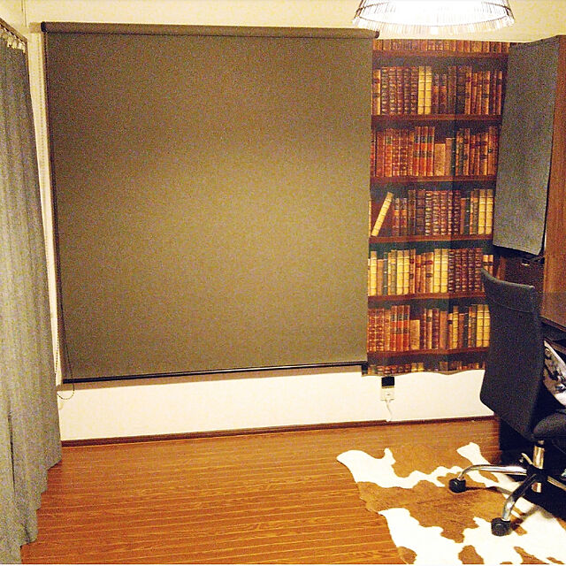 waniwaniの-間仕切り　カーテン　タペストリー＆のれん　BOOK SHELF 横85cm×高さ150cm　(日本製)の家具・インテリア写真