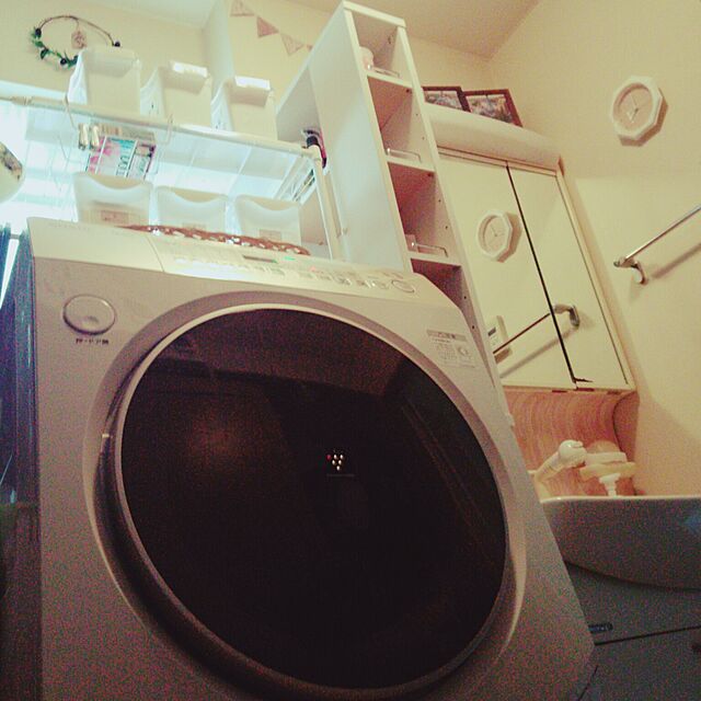 Mikaのシャープ-シャープ 洗濯機 ドラム式洗濯乾燥機 左開き ES-V530-NL ゴールド系 洗濯・脱水10.0kg 乾燥6.0kgの家具・インテリア写真