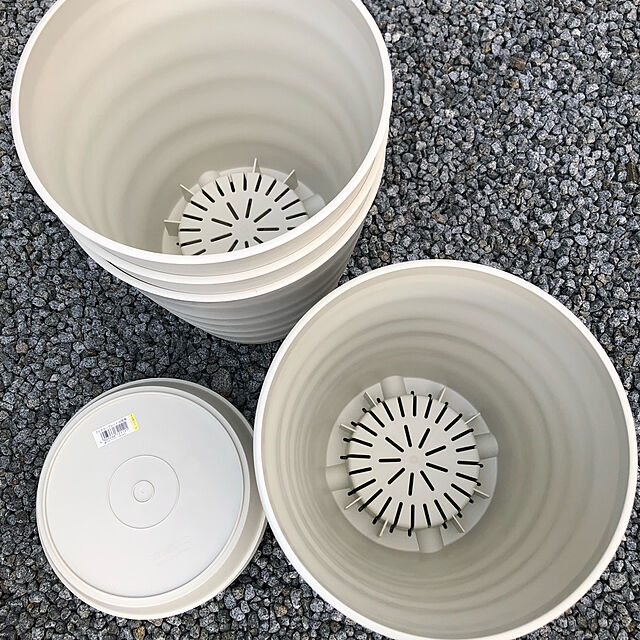 hoshimamaの大和プラスチック-フレグラーポット 専用受皿30型用（10号用） アイボリー植木鉢 受け皿 受皿 底面給水の家具・インテリア写真