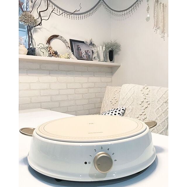 Michiyoのアイリスオーヤマ(IRIS OHYAMA)-アイリスオーヤマ 卓上型IH調理器鍋セット　「ricopa」（1口） IHLPR14‐C　（ホワイト）の家具・インテリア写真