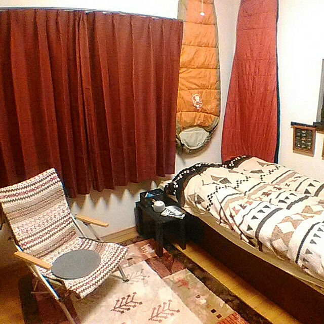 kony3190のニトリ-遮光1級・遮熱・防炎カーテン(ファイン レッド 100X140X2) の家具・インテリア写真