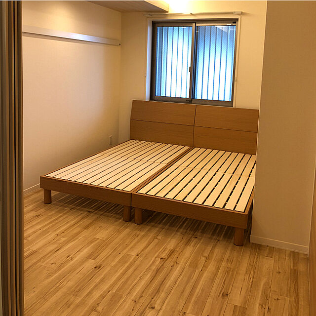 ka01zu18miのニトリ-シングルベッドフレーム(ロクス-T LBR) の家具・インテリア写真