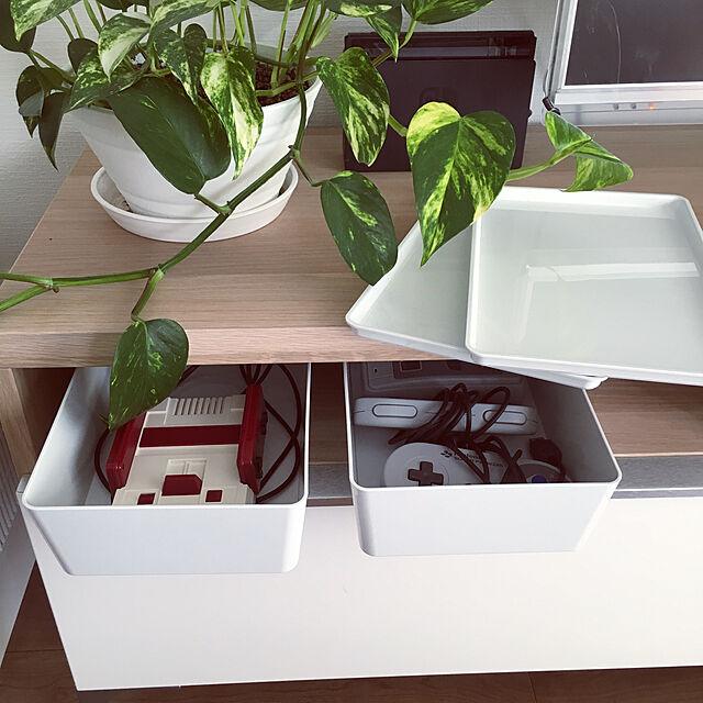 R.Kのイケア-【IKEA/イケア/通販】 KUGGIS クッギス ふた付きボックス, ホワイト(f)(20282305)[BB]の家具・インテリア写真