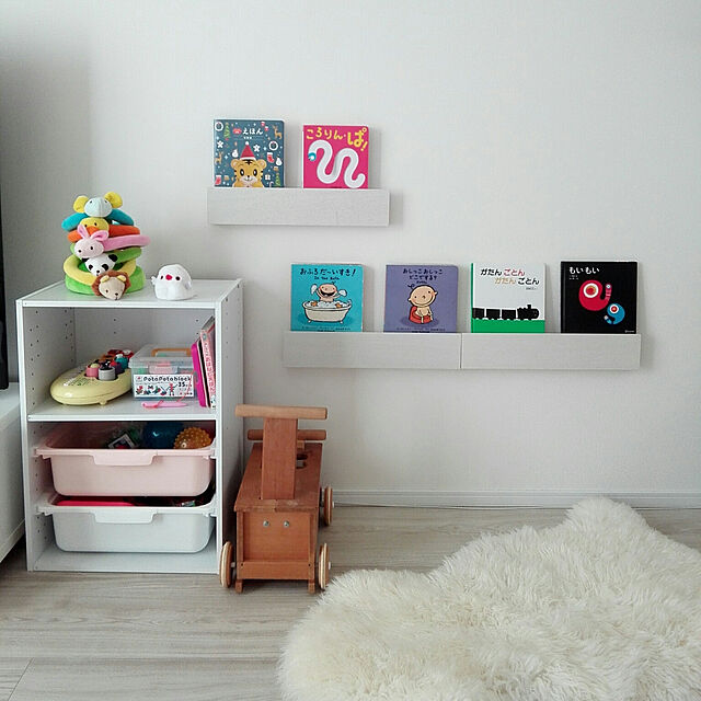 pitaのニトリ-収納ボックス カラボ 浅型(ペールローズ) の家具・インテリア写真