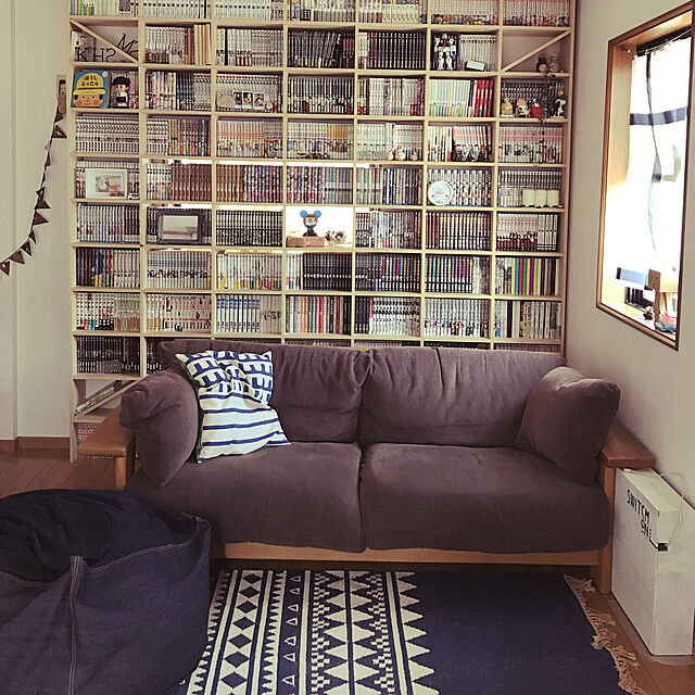 Megamouthの-margherita/壁一面の本棚 2400×1800の家具・インテリア写真