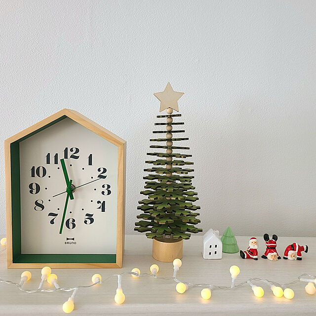 Takiのイデアインターナショナル-BRUNO 時計 壁掛け 置時計 おしゃれ 連続秒針 新築祝い プレゼント 人気 ホワイト ブルーノ ウッドハウスクロック BCW042-WHの家具・インテリア写真