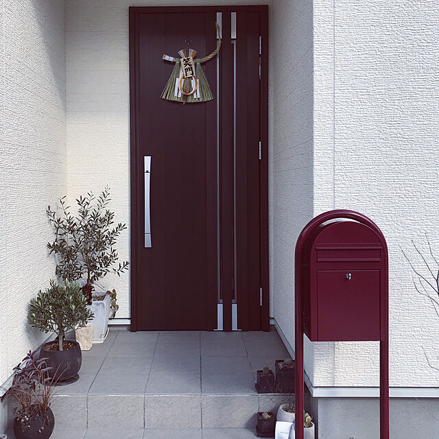 band75の-【ゆうパケット送料無料】イタリア製タイル コットエコローリで作りました♪WELCOMEウェルカムプレート　100角カラーは4色♪レッド赤・グリーン緑・イエロー黄・ホワイト白　100mm角　10cm角Welcomeプレートの家具・インテリア写真