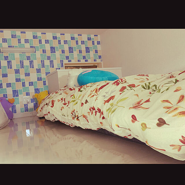Yu-Kiのニトリ-掛け布団カバー ダブル(WTフォレストo D) の家具・インテリア写真