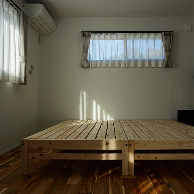 manew714の-国産ひのき天然木すのこシングルベッド 棚なしお得な2点セットの家具・インテリア写真